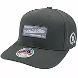Mitchell & Ness Heather Box Logo Classic Red Snapback - OB, Charcoal