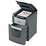 Rexel Optimum AutoFeed+ 100X Automatischer Aktenvernichter, 100 Blatt automatisch, Sicherheitsstufe P4, Partikelschnitt, für Zuhause / Home Office, 34 Liter Abfallbehälter, 2020100XEU