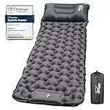 HiiPeak isomatte selbstaufblasend hoch Camping luftmatratze mit integrierten kopfkissen Outdoor campingmatte schlafmatte kleines packmass mit Fußpumpe luftzellenmatte aufblasbar