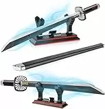 QLT QIAOLETONG Demon Slayer Schwert Ideas Cosplay Animes kamado tanjiro Katana,Klemmbausteine Bausteinen deko Geschenk für Erwachsene Jungen ab 6-16 mit Scheide Halterung(771 pcs)