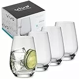 vivo by Villeroy & Boch Group Voice Basic Longdrinkgläser, 4er-Set, 397 ml, Kristallglas, Klar