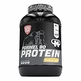 Mammut Nutrition Formel 90 Proteinpulver Banana Split – 3kg – 4-Komponenten Whey Protein Pulver mit Sojaproteinisolat, Milchprotein, Eiprotein & Vitamin B6 – 77% Eiweiß