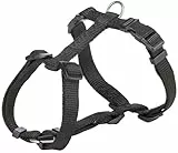 Trixie 20341 Premium H~Geschirr, M–L: 52–75 cm/20 mm, schwarz, 4011905203416
