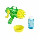 Bubble Fun Seifenblasenpistole mit Kurbel, handbetrieben, 30ml Lauge, erzeugt viele Seifenblasen, 14x12cm, ab 3 Jahren