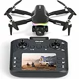 Drohne mit 1080P Kamera Bildschirm Fernbedienung,RGB LED Licht FPV Drohne,Quadcopter Adult Beginner,Headless Modus,Optische Flusspositionierung,Start/Landung mit Einer Taste,3 Geschwindigkeitsmodi
