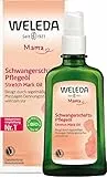 WELEDA Bio Mama Schwangerschaftsöl - Naturkosmetik Babybauch Massageöl zur Dehnungsstreifen Vorbeugung. Hautpflege Schwangerschaft Narbenöl mit Jojobaöl verbessert die Hautelastizität (vegan, 100ml)