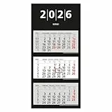 Herlitz 3-Monts-Wandkalender 2026, mit Tagesanzeiger (1 Stück, 3 Monate)