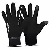 Handschuhe Damen Herren Winterhandschuhe Fahrradhandschuhe Touchscreen Arbeitshandschuhe Handschuhe Winter Warm Uniesex Sporthandschuhe Indoor Outdoor Lauf Arbeit Camping Wandern Fahrrad Schwarz