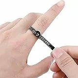Generic Ring Size Measuring Tool 1-17 USA Ringgröße, Schwarz, Modern, Kunststoff, Ringgrößenschieber, Tischplatte, As Shown