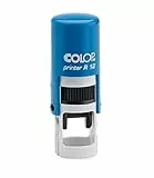 Stempel Colop Printer R 12 custom (ø12 mm - 2 Zeilen) mit individueller Textplatte Farbe Blau