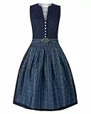 Stockerpoint Damen Ellie Midi Dirndl, dunkelblau, 42