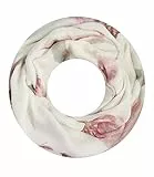 Majea Damen Loop Schal Schlauchschal Halstuch (880024) (creme 21)