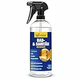 bio-chem Bad- & Sanitärreiniger – 750 ml – Kalkentferner & Badreiniger Spray für Dusche, WC, Fliesen, Armaturen & Waschbecken