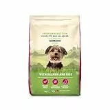 Amazon-Marke: Lifelong Hundefutter für ausgewachsene Hunde (Adult) kleiner Rassen, Fein zubereitetes Trockenfutter mit Lachs und Reis, 3 kg (1er-Pack)