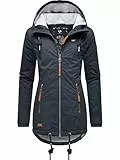 Ragwear Damen warme Winterjacke kurz wasserdicht mit Kapuze Zuzka Winter Navy22 Gr. M