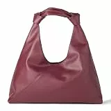 The Drop Damen Mackenzie Knotted Hobo Tote, Burgunderrot, Einheitsgröße
