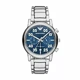 Emporio Armani Herren Chronograph Quarz Smart Watch Armbanduhr mit Edelstahl Armband AR11132