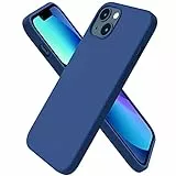 ORNARTO für iPhone 13 Silikon Case 6,1, Hülle Ultra Dünne Voller Schutz Flüssig Silikon Handyhülle Schutz für iPhone 13(2021) 6,1 Zoll-KönigsBlau