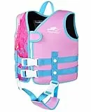 Gogokids Kinder Schwimm Weste Schwimmende Jacke – Kleinkind Badeanzug Assist Bademode Schwimmtraining Auftrieb Badeweste Neopren Schwim Jacket für 1–9 Jahre 13-30kg