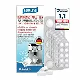 AGUALEVE® Reinigungstabletten 80 Stück (2 in 1: Reinigung + Pflege) | für alle Marken & Arten von Kaffeevollautomaten & Kaffeemaschinen, u.a. De’Longhi, Philips, Siemens, Saeco, Melitta, Miele