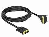 Delock DVI Kabel 24+1 Stecker zu 24+1 Stecker gewinkelt 2 m