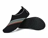 SAGUARO Hausschuhe Herren Damen Hüttenschuhe Leicht Rutschfest Pantoffeln Cozy Atmungsaktiv Sockenschuhe Home Flache Cozy Slippers, Verkehr Schwarz 36/37EU