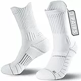Rahhint Coolmax 3 Pack Kompressions Laufsocken Herren Damen Anti-Blasen-socken Running Socks Sportsocken mit TAB-Design, Kompressionszone, Belüftungsnetz und Fußgewölbeunterstützung, Größe 35-51