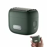 Yoose MINI 5 Rasierer Herren Elektrisch, Elektro Bart Trimmer Elektrorasierer Gesichtsrasierer Männer, IPX7 Wasserdicht, Wiederaufladbar mit USB C, 100 Min Laufzeit, Dunkelgrün