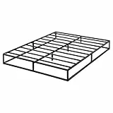 Olee Sleep 22cm Modernes Metall-Plattformbett / Metallbettgestell / Stahl-Lattenrost / Matratzenrahmen / Kein Boxspring erforderlich / 140 x 200cm / Full / Schwarz