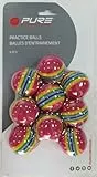 Pure2Improve Packung mit 9 gestreiften Trainingsbällen