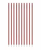 Cawila Academy Slalomstangen 10er Set, 170cm Länge, rot