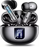 Lärmreduzierung Bluetooth Kopfhörer ANC/ENC , In Ear Kopfhörer Kabellos Bluetooth 5.4, Transparenter Modus, 40 Std Spielzeit, mit 4Mic, LED Anzeige, HiFi Stereo, Ergonomie, IP7 Wasserdicht Ohrhörer