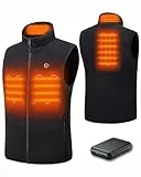 HEWINZE Fleece Beheizbare Weste Herren - Wärme weste mit akku 5V, heizweste jagd.