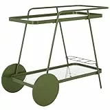 Safavieh Modern 2 Etagen Barwagen, Grün, 91 x 47 x 76