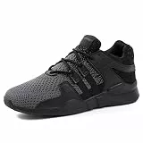 JACKSHIBO Schuhe Sneaker Herren Laufschuhe Damen Leicht Sportschuhe Gym Turnschuhe Outdoor Atmungsaktiv Freizeit Fitnessschuhe, 14SchwarzGrau 41 EU