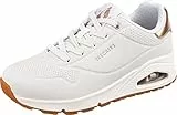 Skechers Damen UNO Golden Air Trainers, White Durabuck/Mesh Trim, 39 EU
