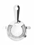HENDI Hawthorne Cocktailsieb, BarUp, passend für alle Shaker und Gläser, abnehmbare Feder, flache Scheibe, Griff, 2 Zacken, BarSieb, Cocktail Strainer, 150x115x(H)18mm, Edelstahl, silber