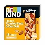 BE-KIND Riegel, glutenfreie Snack-Riegel, Honey Roasted Nuts & Sea Salt, hoher Ballaststoffgehalt, ohne künstliche Farb-, Aroma- oder Konservierungsstoffe, 12 x 40g