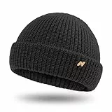 NYTTED® Troyer Mütze Damen & Herren - Made in Germany - Fisherman Beanie aus 100% feinster Schurwolle I Winter Mütze Herren I Troyer I Fischermütze