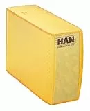 HAN 9232-65 CD-Box Combo, für 32 CDs, 68 x 202 x 142 mm, Polystyrol, gelb-transluzent
