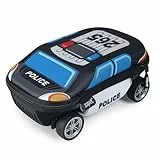 ZIPIT Federmäppchen mit Polizeiauto für Jungen, Großes Mäppchen für die Schule, Etui für Kinder, Federmappe Blau