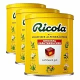 Ricola Schweizer Kräuterzucker Kräuterbonbon, 250 g Bonbons (Packung mit 3)