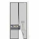 CWEEN CLU Fliegengitter Tür 100x210 cm, Magnet Fliegengitter Balkontür Ohne Bohren, Geeignet für Balkontüren, Fenstertüren, Terrassentüren. Schwarz
