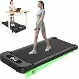 HomeFitnessCode Laufband Walkpad mit Neigung - Walking Pad für Zuhause mit Steigung 1-8 km/h Laufpad Untertisch Klein Lauf Walking Band Gehband, Schwarz