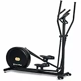 SportPlus Design Crosstrainer für zuhause, Elipsentrainer mit Magnetbremse & integrierte Herzfrequenz-Messung & Watt-Anzeige, 16 Widerstandsstufen, 21 Trainingsprogramme, bis 120kg