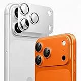 TORRAS für iPhone 17 Pro Kameraschutz [Nr.1 Militärtaugliche Bruchsicherheit] Kratzfest & HD-Klare Kamera schutz für iPhone 17 Pro,9H+ Härte & Einfache Montage,Silber