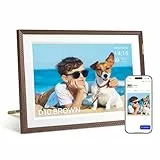 ARZOPA D10 Digitaler Bilderrahmen WLAN 10,1' Kostenlos Unbegrenzter Cloud-Speicher HD-Touchscreen KEIN Abonnement Unbegrenzt Fotos Videos Teilen Bester Elektronischer Bilderrahmen zum Verschenken-D10