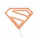 Paladone Superman-Logo LED-Neon-Wandleuchte, offiziell lizenzierte DC Comics-Lampe mit Netzkabel für Zuhause, Wohnraumdekoration, Geschenk für Superhelden-Fans