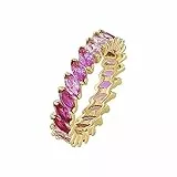 NOELANI Ring 925 Sterling Silber Damen Ringe, mit Zirkonia synth., Gold, Kommt in Schmuck Geschenk Box, 2037027