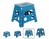ARREGUI TB-032-A Kleiner Klapphocker | Falthocker für Kinder und Erwachsene | Tragbarer und Faltbarer Klapphocker | 150 Kg Belastbarkeit | Hocker für Küche, Bad, Camping, Garten | 32 cm hoch | Blau